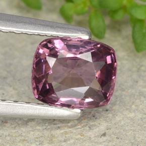 0.83캐럿 천연 미디엄 퍼플 스피넬, 쿠션 컷, VVS