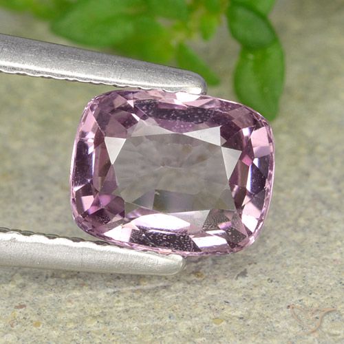 1.39ct 자연스러운 그레이 퍼플 스피넬, 방석, VVS-VS