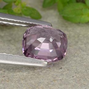 0.99캐럿 천연 미디엄 퍼플 스피넬, 쿠션 컷, 6.2×5.2 mm, VVS-VS