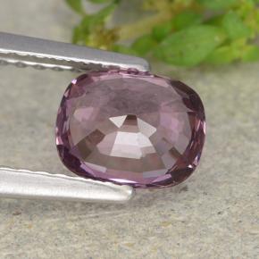 1.14캐럿 천연 미디엄 다크 퍼플 스피넬, 쿠션 컷, 6.9×5.6 mm, VVS