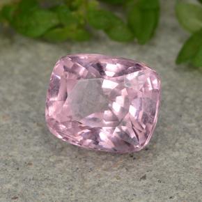 1.57캐럿 천연 미디엄 라이트 퍼플 스피넬, 쿠션 컷, 6.9×5.7 mm, VS