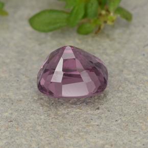 1.29캐럿 천연 미디엄 퍼플 스피넬, 쿠션 컷, 6.4×5.8 mm, VVS-VS