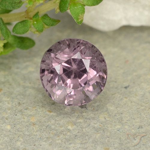 0.76ct 자연스러운 미디엄 퍼플 스피넬, 둥근, VS