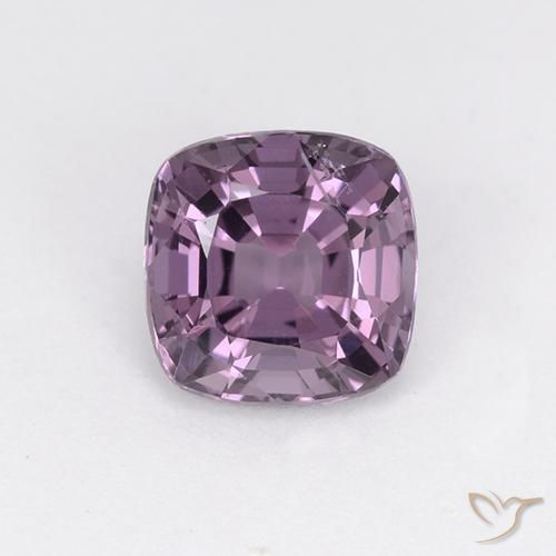1.39ct 자연스러운 라이트 그레이프 퍼플 스피넬, 방석, VS
