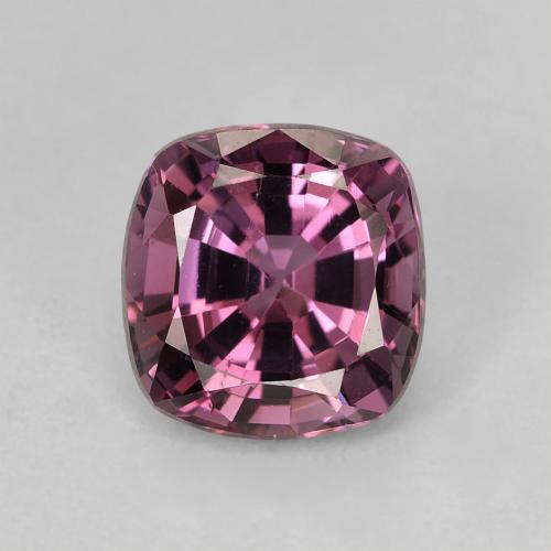 1.28캐럿 천연 보이젠베리 퍼플 스피넬, 쿠션 컷, 6.4×6.1 mm, VVS-VS