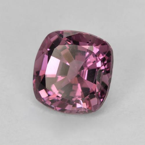 1.28캐럿 천연 보이젠베리 퍼플 스피넬, 쿠션 컷, 6.4×6.1 mm, VVS-VS