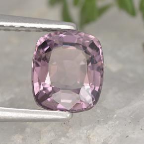 1.29캐럿 천연 미디엄 다크 퍼플 스피넬, 쿠션 컷, 6.9×5.9 mm, VVS