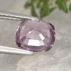 1.29캐럿 천연 미디엄 다크 퍼플 스피넬, 쿠션 컷, 6.9×5.9 mm, VVS