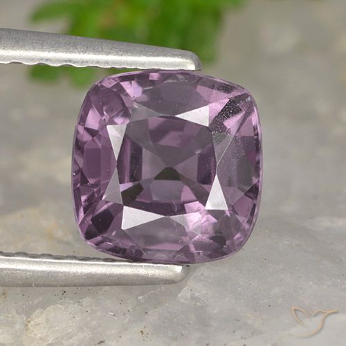 1.43ct 자연스러운 미디엄 퍼플 스피넬, 방석, VS