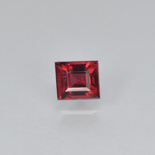 0.32캐럿 천연 다크 레드 스피넬, 바게트, 3.7×3.3 mm, VS