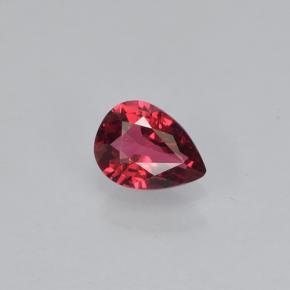 0.35캐럿 천연 미디엄 레드 스피넬, 배 모양, 5.3×3.9 mm, VVS-VS
