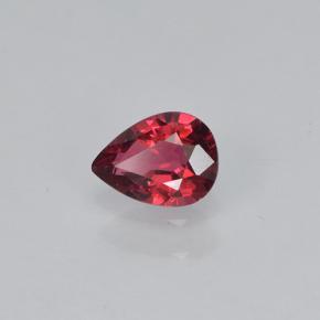 0.35캐럿 천연 미디엄 레드 스피넬, 배 모양, 5.3×3.9 mm, VVS-VS