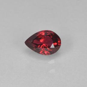 0.24캐럿 천연 딥 레드 스피넬, 배 모양, 4.6×3.2 mm, VVS-VS