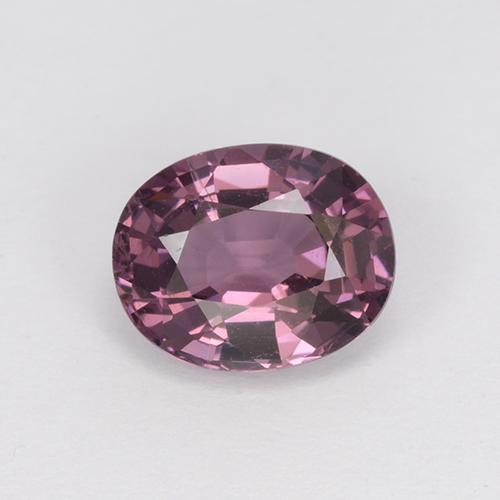 1.21캐럿 천연 미디엄 다크 퍼플 스피넬, 타원형 컷, 7.3×5.9 mm, VVS-VS