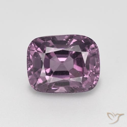 1.41캐럿 천연 그레이프 퍼플 스피넬, 쿠션 컷, VVS-VS