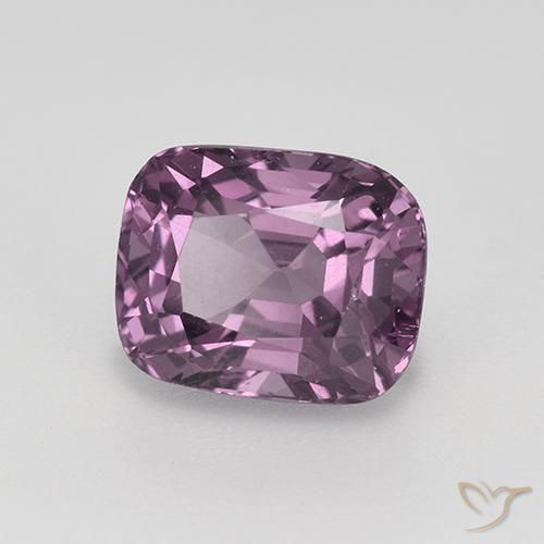1.41캐럿 천연 그레이프 퍼플 스피넬, 쿠션 컷, VVS-VS