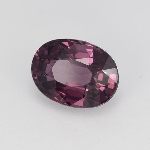 1.20캐럿 천연 다크 퍼플 스피넬, 타원형 컷, 7.4×5.5 mm, VVS