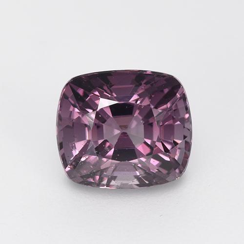 1.33캐럿 천연 미디엄 다크 퍼플 스피넬, 쿠션 컷, 6.5×5.7 mm, VS