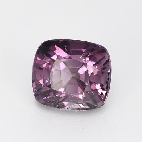 1.33캐럿 천연 미디엄 다크 퍼플 스피넬, 쿠션 컷, 6.5×5.7 mm, VS