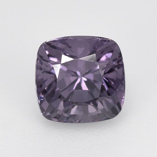 1.86캐럿 천연 다크 바이올렛 스피넬, 쿠션 컷, 6.5×6.3 mm, VVS-VS