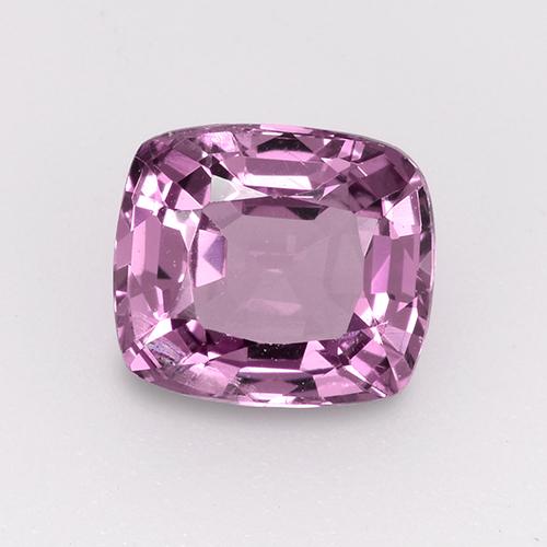 1.17캐럿 천연 핑크빛 퍼플 스피넬, 쿠션 컷, 6.6×5.8 mm, VVS-VS