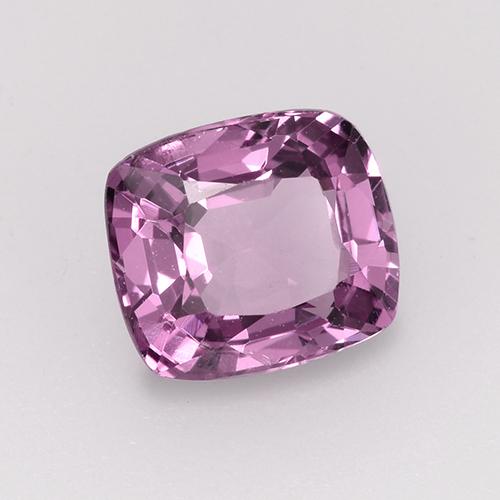 1.17캐럿 천연 핑크빛 퍼플 스피넬, 쿠션 컷, 6.6×5.8 mm, VVS-VS