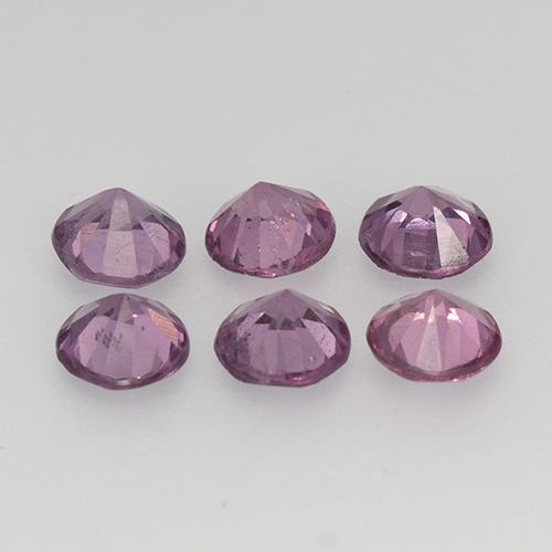 1.17캐럿 천연 미디엄 퍼플 스피넬 보석, 라운드 컷, 3.65 mm, VS