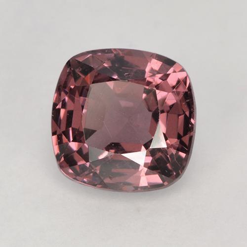 1.27캐럿 천연 자두 스피넬, 쿠션 컷, 6.3×6.3 mm, VS