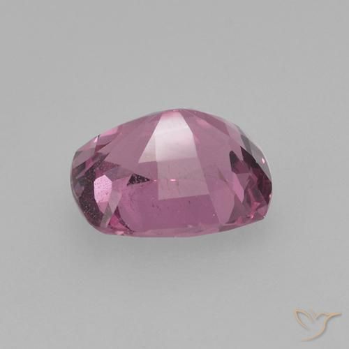 1.02캐럿 천연 딥 라벤더 스피넬, 쿠션 컷, 6.4×5.3 mm, VS