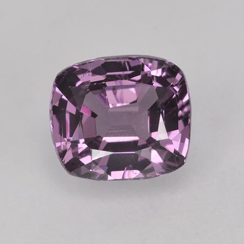 1.56캐럿 천연 그레이프 퍼플 스피넬, 쿠션 컷, 6.7×5.9 mm, VVS