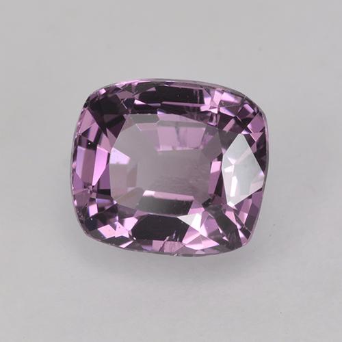 1.56캐럿 천연 그레이프 퍼플 스피넬, 쿠션 컷, 6.7×5.9 mm, VVS