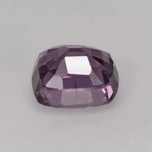 1.56캐럿 천연 그레이프 퍼플 스피넬, 쿠션 컷, 6.7×5.9 mm, VVS