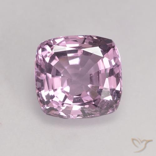 1.59ct 자연스러운 매우 밝은 분홍빛이 도는 보라색 스피넬, 방석, VVS-VS