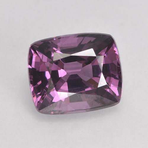 1.68캐럿 천연 다크 퍼플 스피넬, 쿠션 컷, 7.2×6.1 mm, VVS