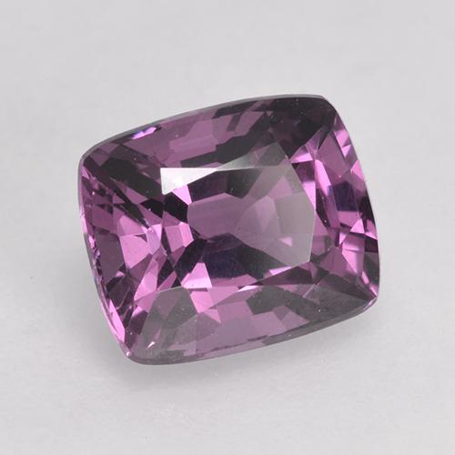 1.68캐럿 천연 다크 퍼플 스피넬, 쿠션 컷, 7.2×6.1 mm, VVS