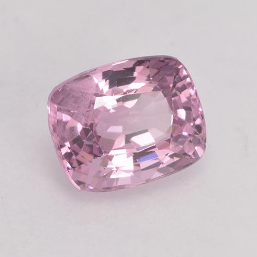 1.43캐럿 천연 매우 연한 핑크 스피넬, 쿠션 컷, 6.9×5.6 mm, VS