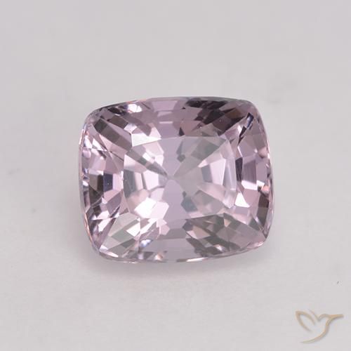 1.71캐럿 천연 라이트 그레이쉬 퍼플 스피넬, 쿠션 컷, 6.9×5.9 mm, VVS-VS