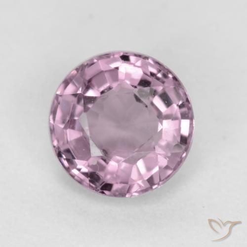 0.58ct 자연스러운 매우 밝은 분홍빛이 도는 보라색 스피넬, 둥근, VVS
