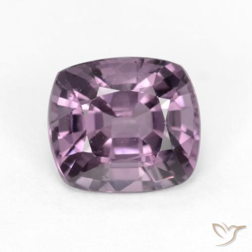 1.34ct 자연스러운 라이트 그레이프 퍼플 스피넬, 방석, VS