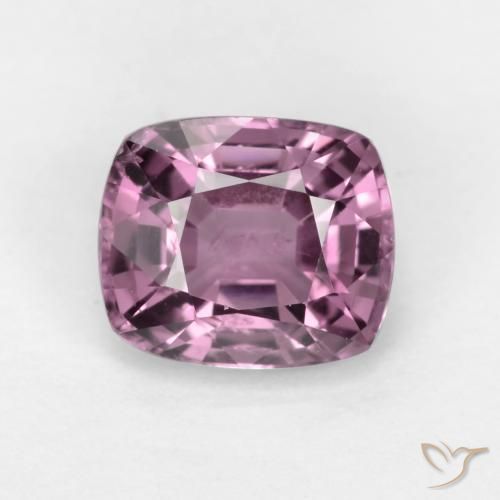 1.24ct 자연스러운 미디엄 퍼플 스피넬, 방석, VS