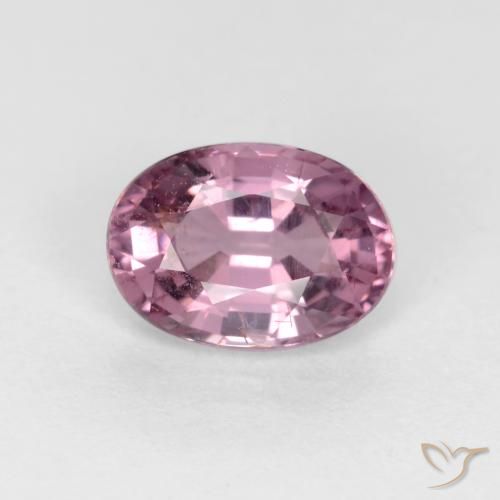 0.59ct 자연스러운 라이트 레드 퍼플 스피넬, 타원형, VS