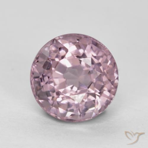 0.75캐럿 천연 분홍빛이 도는 보라색 스피넬, 라운드 컷, VS-SI