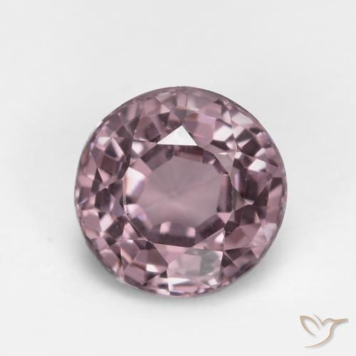 0.61ct 자연스러운 분홍빛이 도는 보라색 스피넬, 둥근, VS