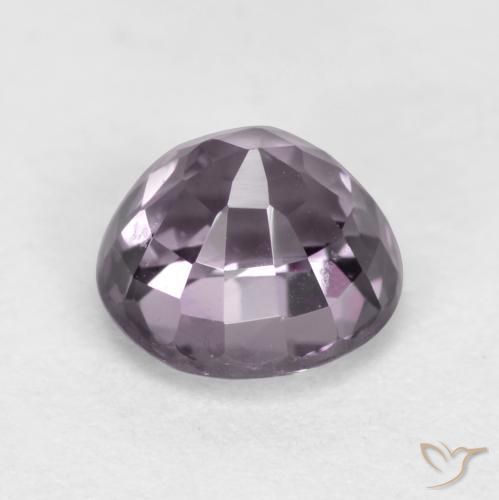 0.72캐럿 천연 미디엄 퍼플 스피넬, 라운드 컷, 5.08 mm, VVS-VS