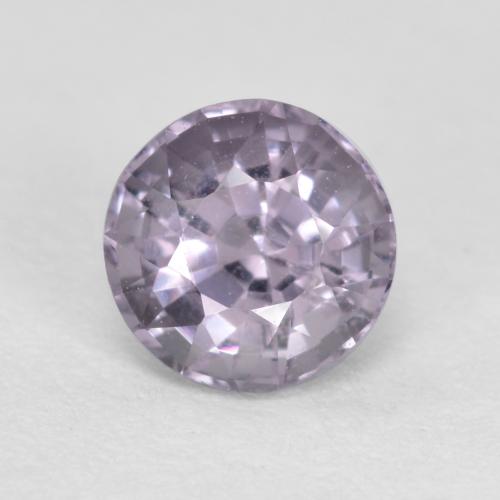 0.62캐럿 천연 퍼플 그레이 스피넬, 라운드 컷, 4.92 mm, VS