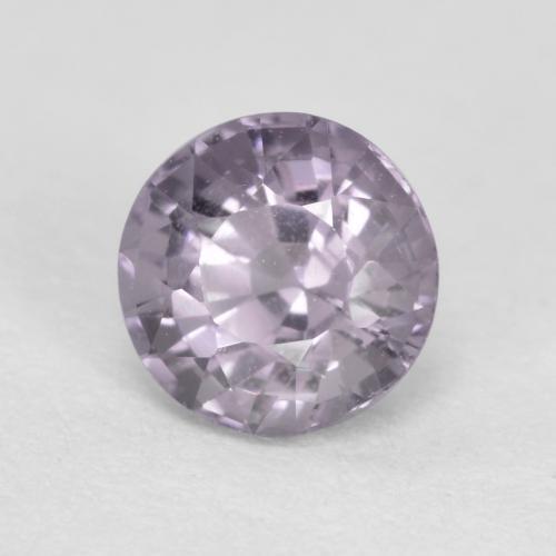 0.62캐럿 천연 퍼플 그레이 스피넬, 라운드 컷, 4.92 mm, VS