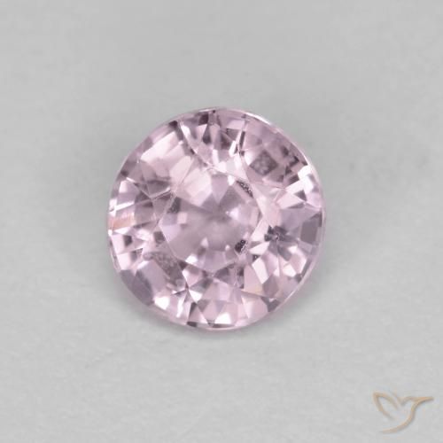 0.58ct 자연스러운 매우 밝은 분홍빛이 도는 보라색 스피넬, 둥근, VS
