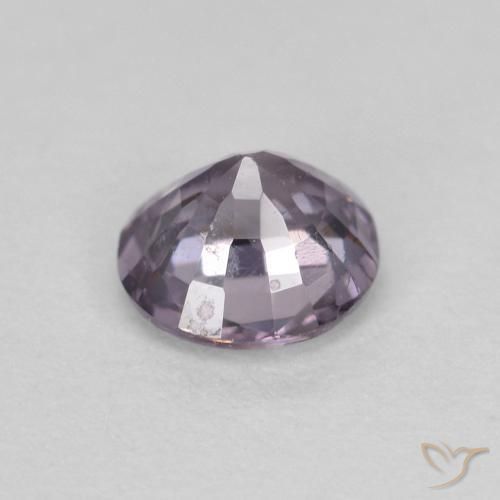 0.53캐럿 천연 회보라색 스피넬, 라운드 컷, 4.97 mm, VS