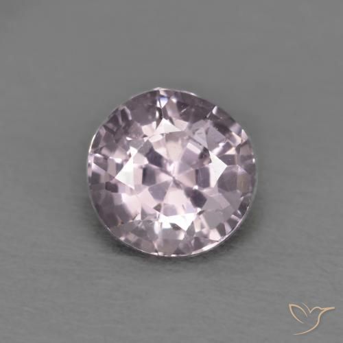 0.67ct 자연스러운 회색 분홍빛이 도는 보라색 스피넬, 둥근, VVS-VS