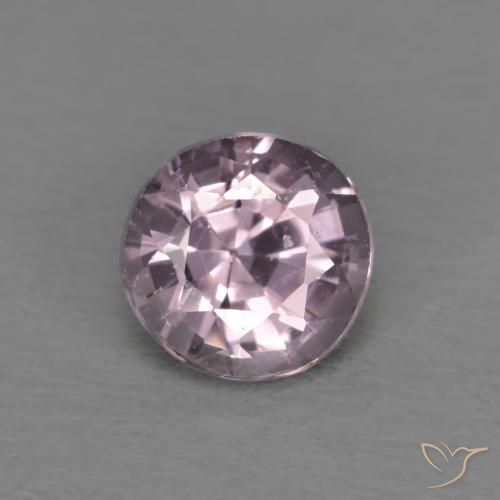 0.55ct 자연스러운 라이트 그레이쉬 퍼플 스피넬, 둥근, VVS-VS